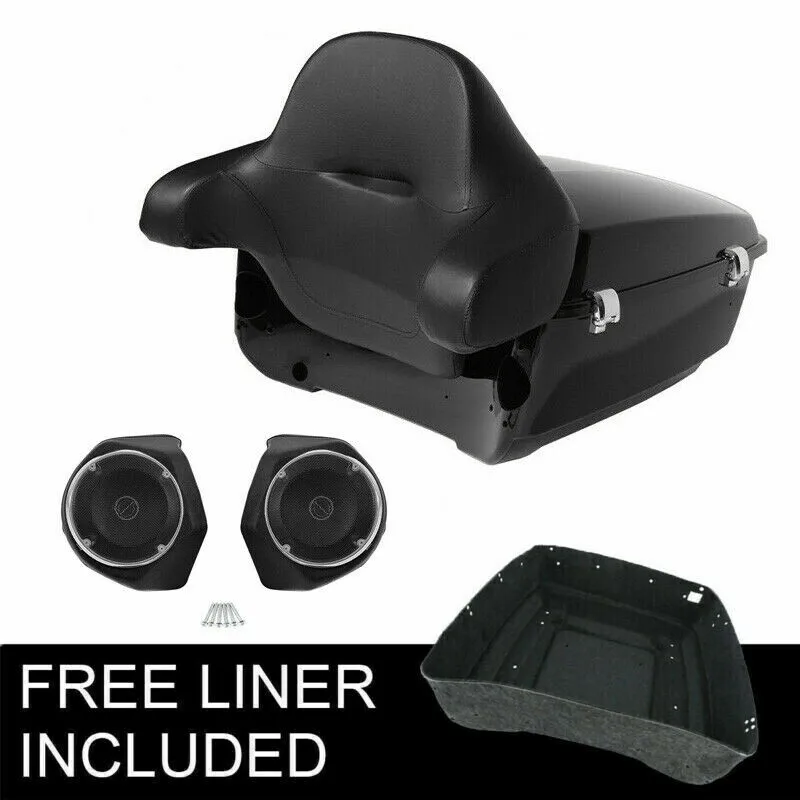 Motorcycle King Pack Trunk Backrest Speakers Rack Lights For Harley Tour Pak Touring Road Glide King Electra Street Road 14-21