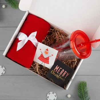 

Gift set "Merry Christmas" plaid and AKS 5306433