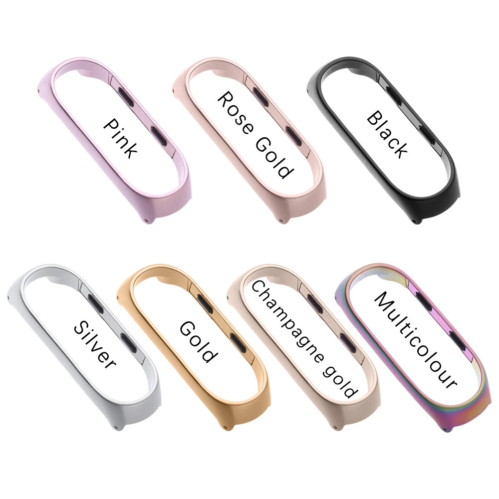 Для Xiao Xiaomi Mi Band 3 4 металлическая защитная рамка Крышка противоударные часы Аксессуары Корпус из нержавеющей стали полный корпус для мужчин и женщин