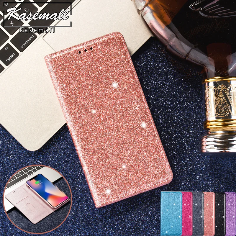 Чехол для huawei P20 P30 Pro Коврики 20 10 Lite блестящий кожаный чехол-книжка с бумажником чехол для huawei P smart Y6 Y7 чехол Capa