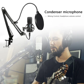 

Condenser Recording Microfone Ultra-wide Professional Live Sound Recording Condenser Suspension Microphone Kit