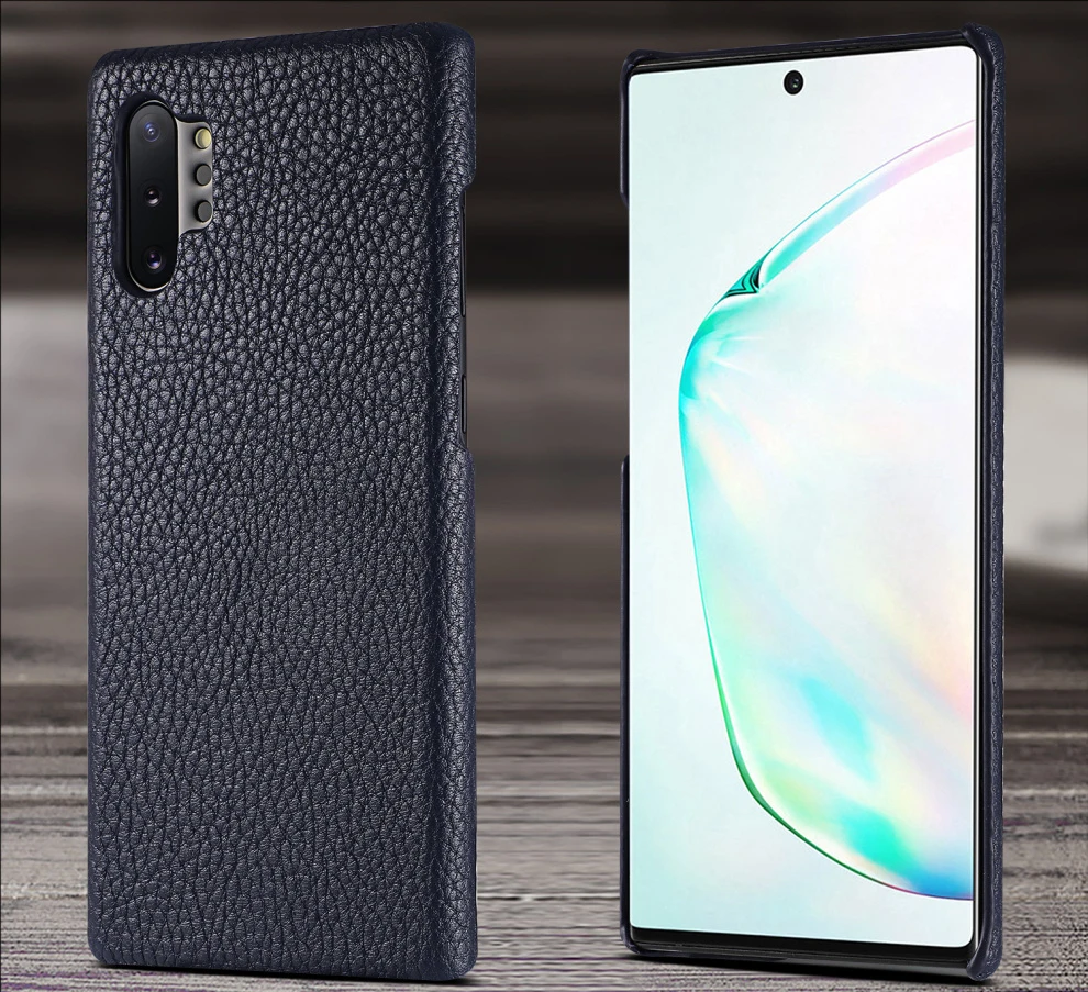 Роскошный мягкий на ощупь чехол из натуральной кожи для samsung Galaxy Note 10/Plus чехол ультра тонкий Защитные чехлы для телефонов для Note10
