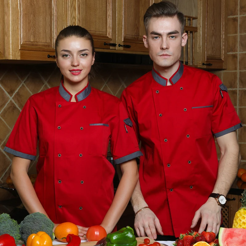 Chef Uniform for Chef Chef Jacket Long Adjustable Sleeve Men Women Unisex Cook Coat Restaurant Hotel Kitchen Wear Waiter