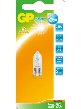 

GP Lighting 047520-HLME1 30 W G9 halogen lamp warm white D