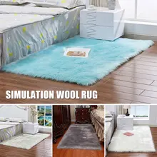 Мягкая искусственная прямоугольная домашняя отделка спальни гостиной ковер с длинным ворсом диван-кровать чайный стол стулья искусство шерстяной ковер