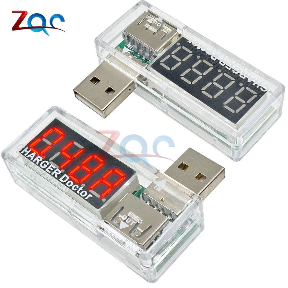 Цифровой USB зарядное устройство вольтметр амперметр измеритель тока мини