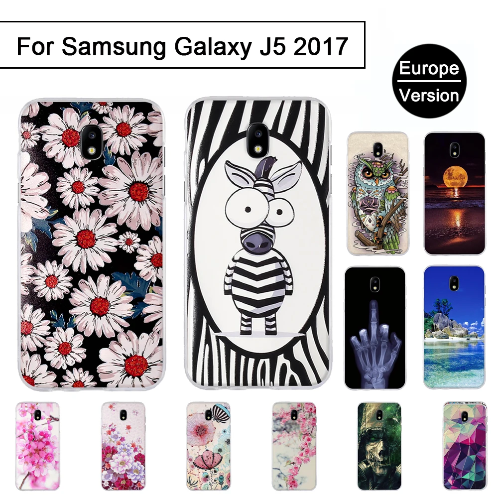 TPU чехол для Samsung Galaxy J5 Pro J530F EU версия 2017 3D рельефный с рисунком J 5 J5Pro Чехлы Fundas |