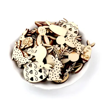 

Wooden Animals Pattern Handmade Home Decoration Hanging Ornament Accessory Painting Scrapbooking Craft DIY 25-30mm 40pcs