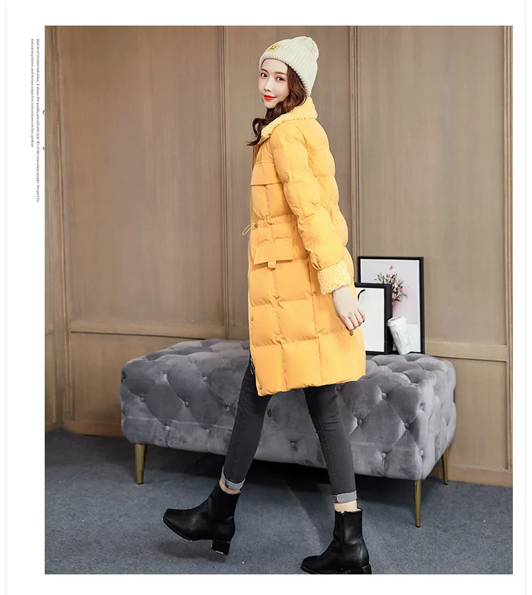 

2020 winter new personality all-match age-reducing temperament elegant loose zipper down cotton women's padded jacket