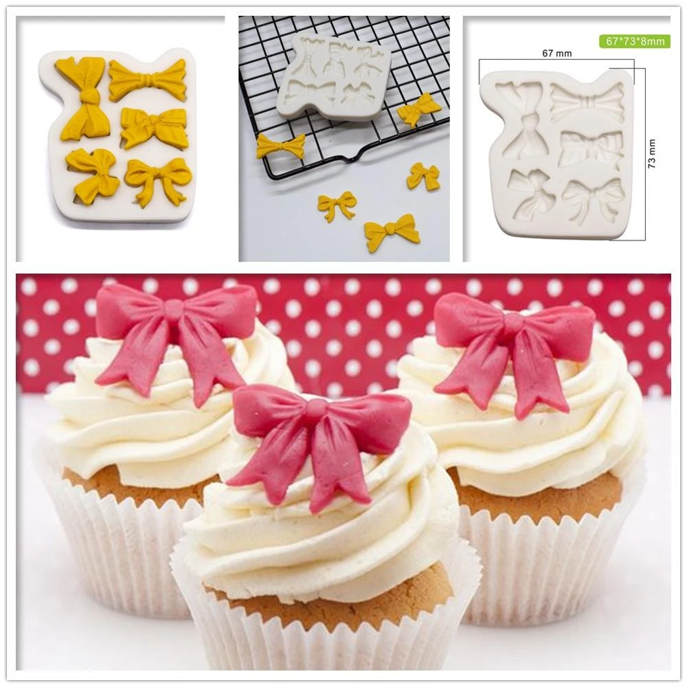 Silicone Cake Mold Butterfly Bow-Knot Design Fondant cake Decorating Mould Tools Silicone Cake Mold Butterfly Bow-Knot Design Fondant cake Decorating Mould Tools