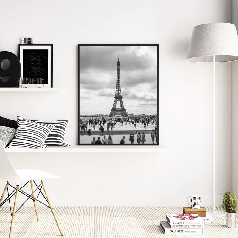 Paris-Print-France-City-Landscape-Photography-Poster-Black-and-White-Wall-Pictures-Canvas-Painting-Home-Wall (2)