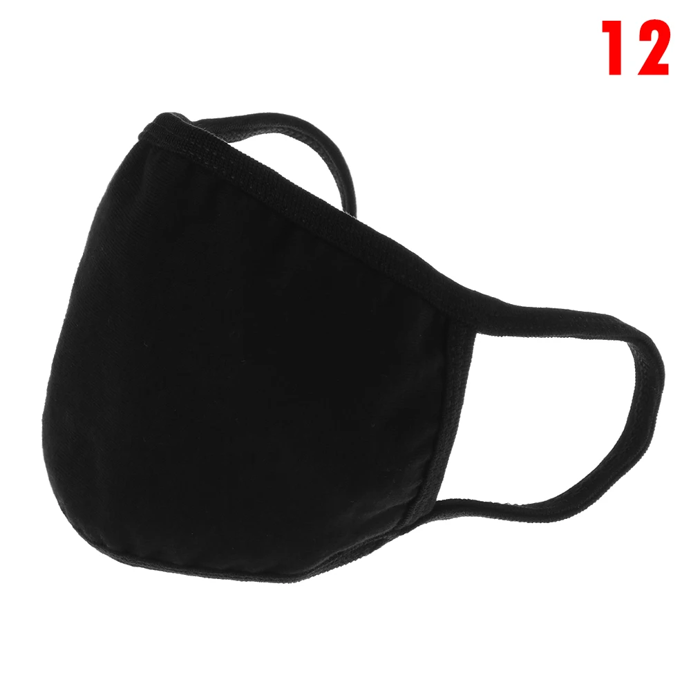 New Unisex Cartoon Pattern Thickening Mouth Mask Warm Anti-Dust Anti-Bacterial Respirator Facial Protective Cotton Cover Masks - Цвет: 12