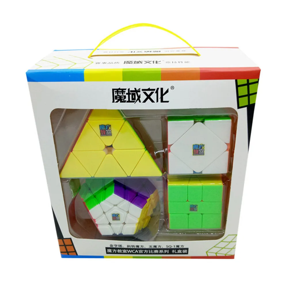 MOYU Megaminx Pyramid Skew SQ1 2x2 3x3 набор магический куб профессиональный конкурс ультра-гладкая скоростная Головоломка Куб костюм Детская игрушка подарок