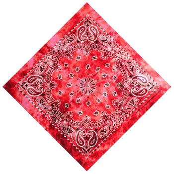

55x55cm Unisex Cycling Outdoor Square Bandanas Tie-Dye Gradient Colorful Hip-Hop Neckerchief Retro Paisley Floral Print Headwrap