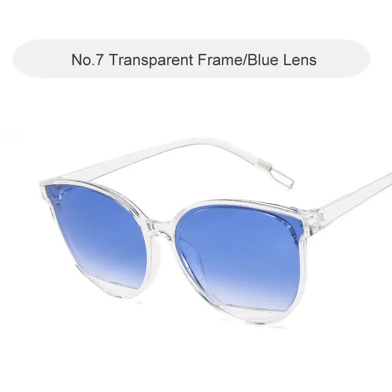 C7 Gradient Blue Модные солнцезащитные очки женские фирменный дизайн винтажная металлическая оправа женские очки Классические зеркальные очки Gafas De Sol Feminino UV400 - Цвет линз: C7 Gradient Blue