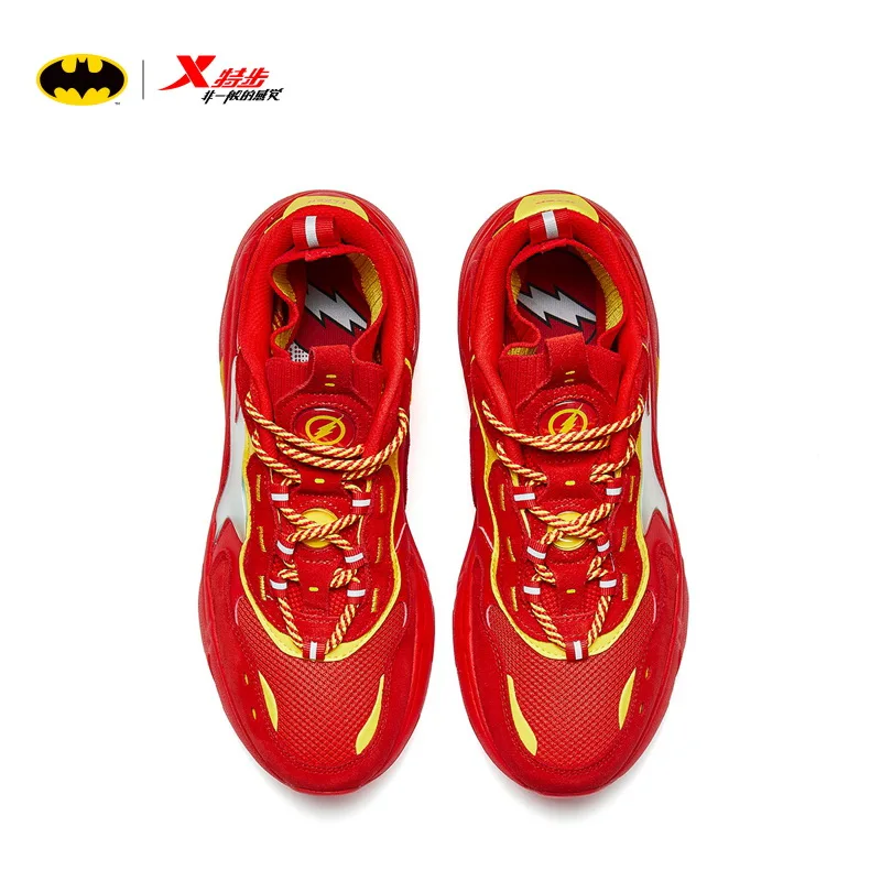 Xtep/Мужская и женская повседневная обувь; светящаяся обувь; мужские спортивные кроссовки; DC superhero shoe; join name shoe [DC-SERIES-Flash]; 881419329750