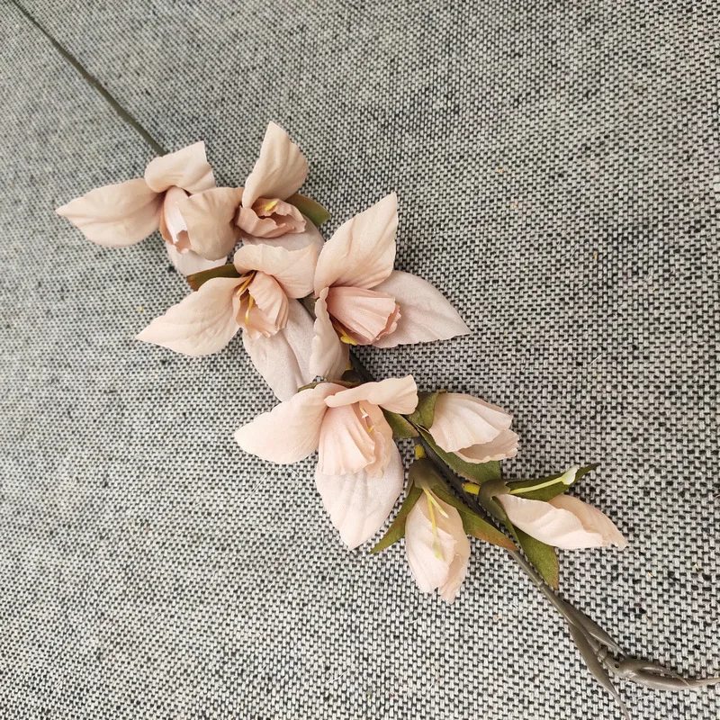 JAROWN Artificial Flower Gladiolus Orchid Flower Silk Single Flowers Branch Wedding Home Hotel Decor DIY Flower Arrangement Materials (11)