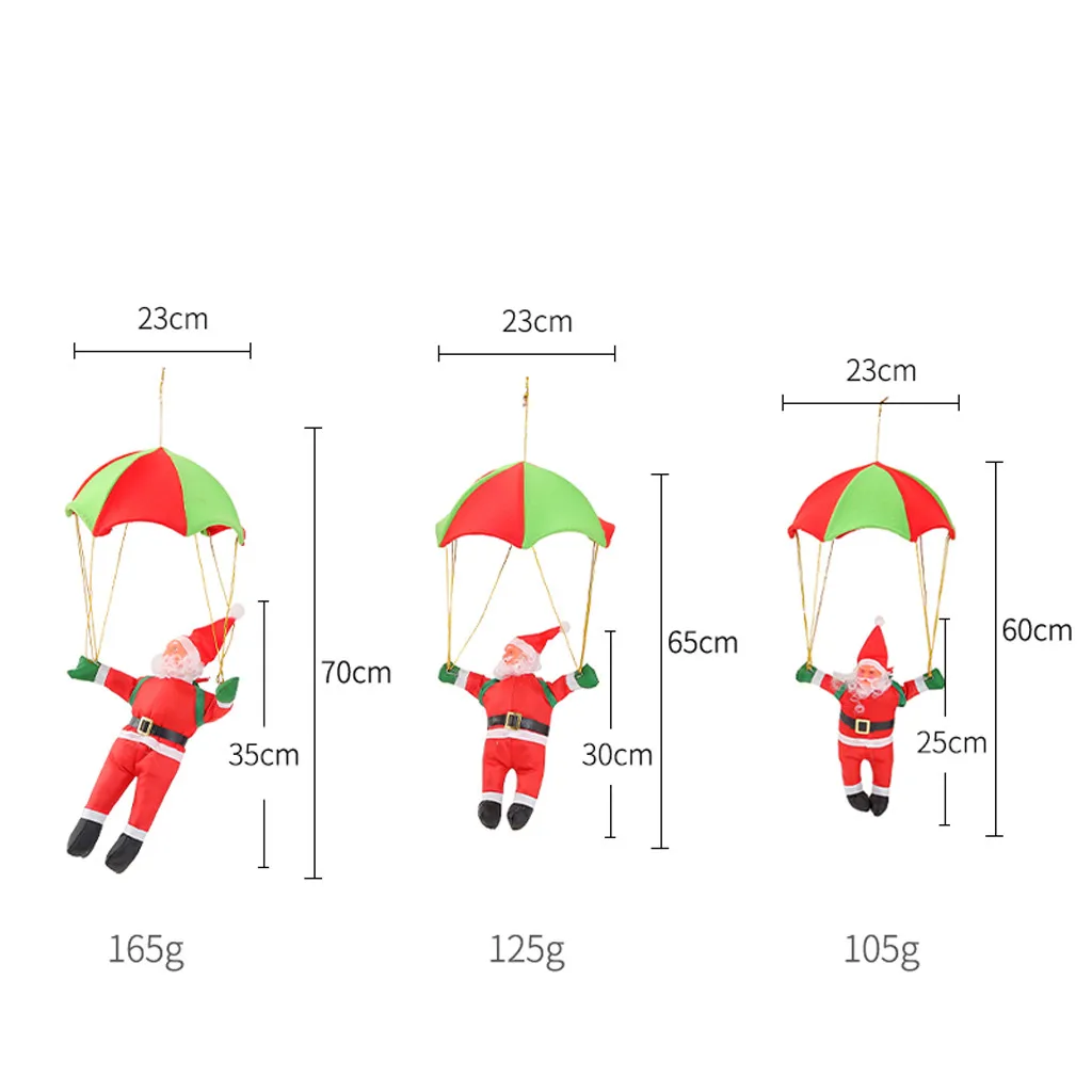 Санта Клаус в парашюте Рождественская елка подвесное украшение ткань Оксфорд рождественские товары украшения для дома navidad F917