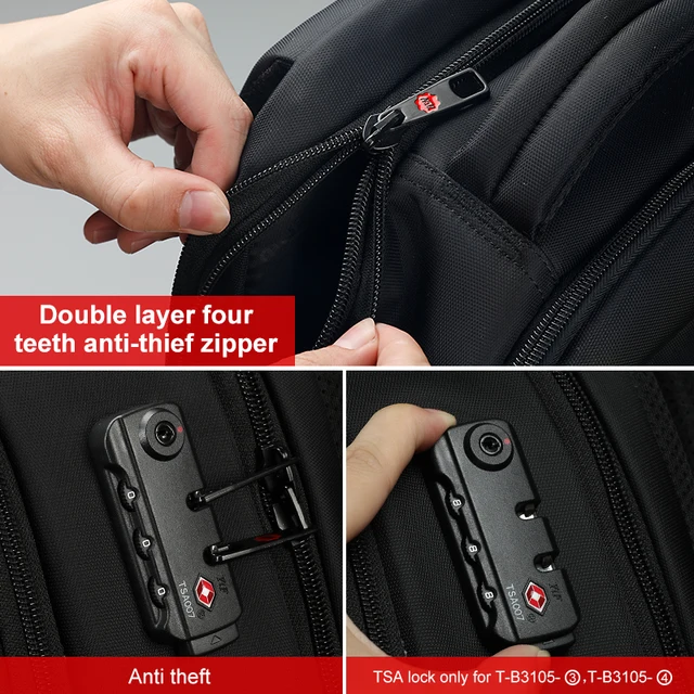 Slashproof Laptop Backpack No Key TSA Anti Theft Men Backpack Travel Teenage Backpack bag male bag/pack mochila - Image 4