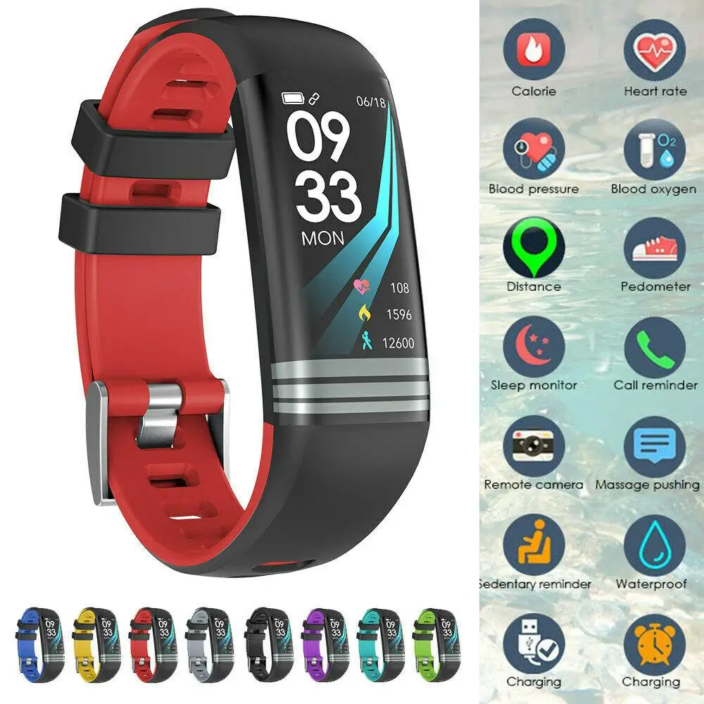 Studyset фитнес-трекер Смарт-часы сердечного ритма для женщин и мужчин Fitbit Android iOS