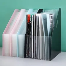 Estante para archivos de oficina plegable de 13 capas, carpeta vertical, caja de almacenamiento de archivos de órgano, cesta de escritorio, archivo de datos, 1 ud.