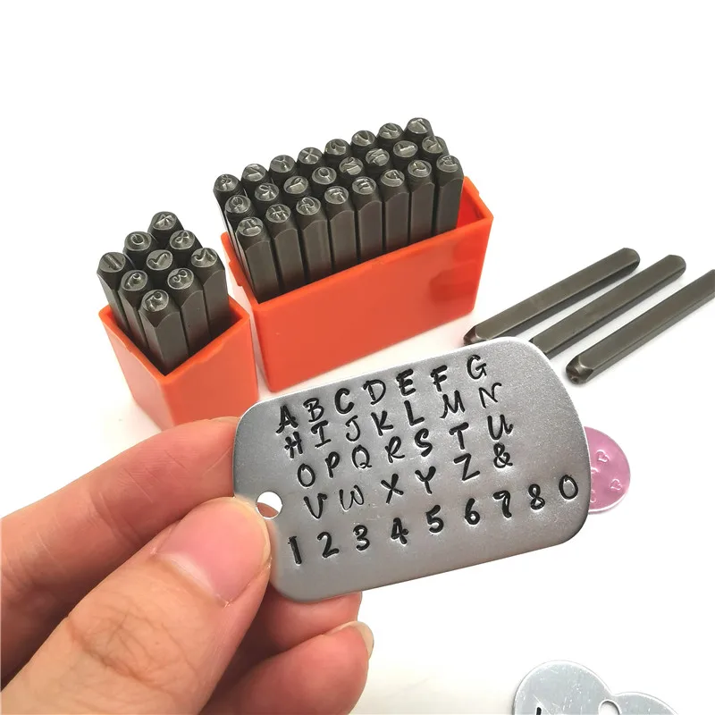 3mm letter number metal stamping set alphabet steel stamps leather wood jewelry making tool custom logo craft embossing punch number letter stamp set,leather craft stamps,leather letter punch,alphabet number stamp set