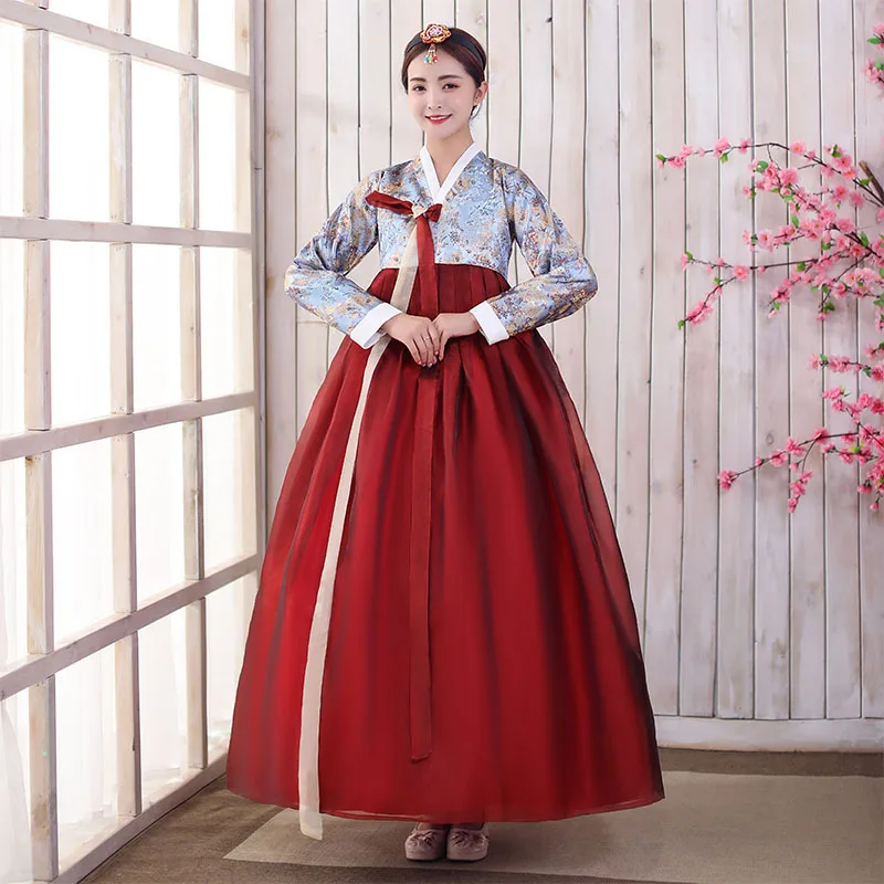 New Female Traditional Korean Hanbok Dress Korean Folk Stage Dance Costume  Korea Traditional Costume Hanbok Korean Dress SL2062 - AliExpress