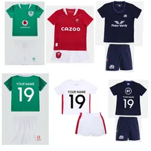 Schottland Wales Irland kinder rugby jersey 2022 Welsh kinder jugend rugby shirt trikots shirts Alter 3-13