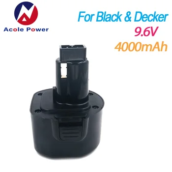 

Cordless power tools 9.6 Voltage 4000mAh rechargeable replacement battery for Black&Decker 9.6V BTP1056 A9251 PS120 PS310 PS3350