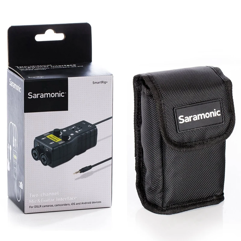 ABKT-Saramonic Smartrig+ Xlr/3,5 мм микрофон аудио микшер предусилитель и гитарный интерфейс для Dslr камеры Iphone 7 7S 6 Ipad Ipod Xi