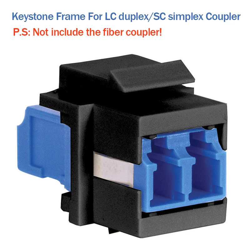 Snap-in Keystone Frame Blind Plate for RJ45, LC, and SC Coupler on Modular Blank Patch Panel Description Image.This Product Can Be Found With The Tag Names Keystone patch panel, Keystone rj45 patch panel, Patch panel keystones, Patchpanel keystone, Plate panel keystone