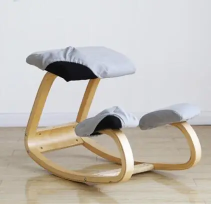 Эргономичный стул на коленях домашняя офисная мебель эргономичная раскачивающаяся деревянная конструкция компьютерного стула осанки - Цвет: Chair cover 1