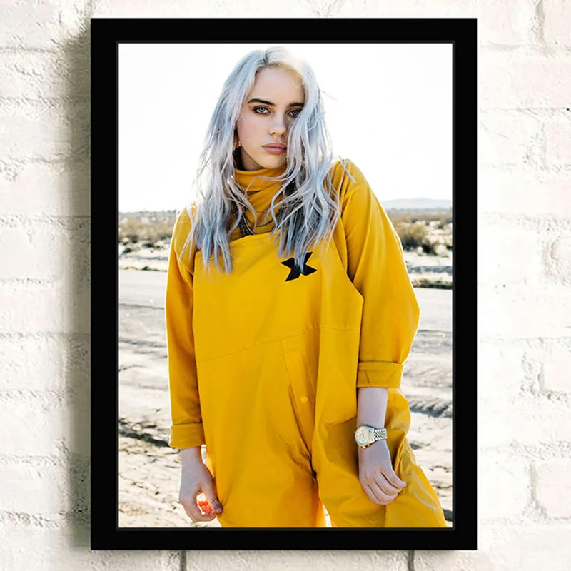 Billie Eilish художественный плакат Европейская музыкальная звезда картины с певцом HD печатная живопись Современная Настенная художественная постер для гостиной ZS201