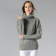 New Casual Turtleneck Long Sleeve Ladies Jumpers Thick Knitted Women Pullover Sweater Autumn Winter Clothes 2020 Jersey Mujer