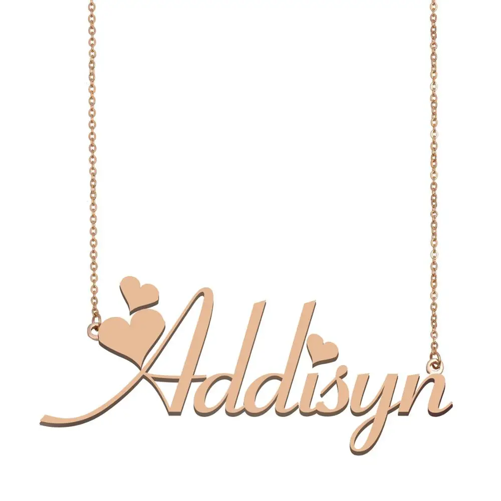 Addisyn имя ожерелье пользовательское для женщин девушек Лучшие Друзья День