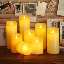 Chandelle LED sans flamme lumière lumineuse ampoule scintillante à piles lumière de thé avec des flammes réalistes faux bougie mariage noël
