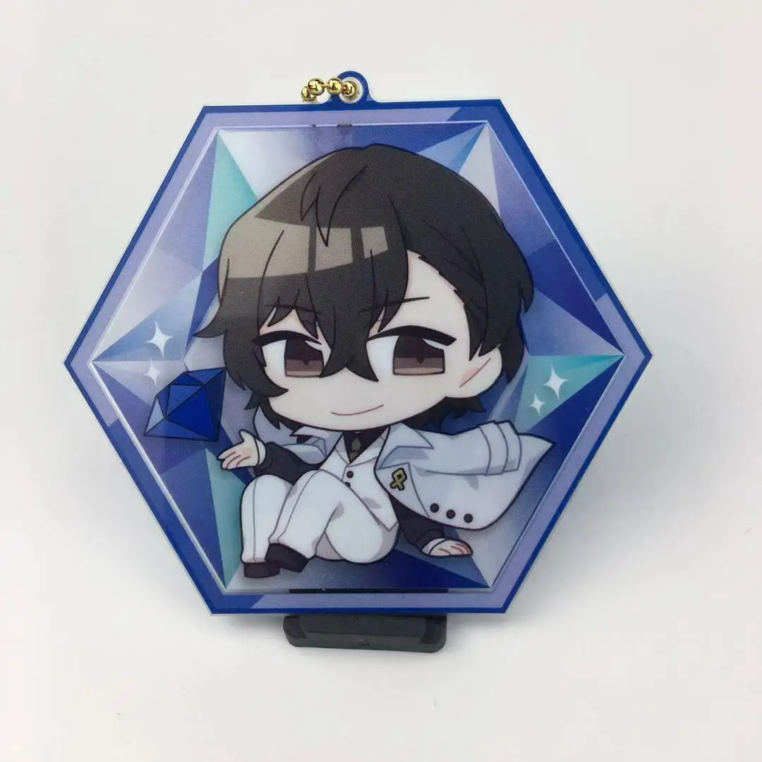 Аниме бангоу страй собаки Dazai Osamu Nakahara Chuya Ryunosuke Akutagawa акриловый брелок для ключей гоночные ремешки Косплей - Цвет: 1