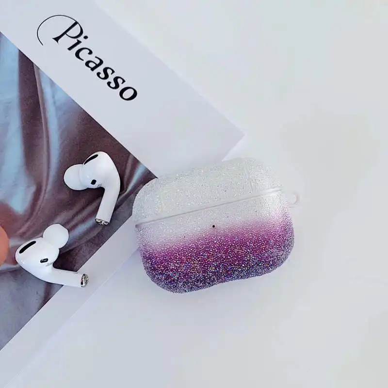 LOVERONY чехол со стразами и блестками для AirPods Pro Bluetooth наушники защитный чехол градиентный цвет для Apple Airpods 3 Pro чехол s - Цвет: GD-C