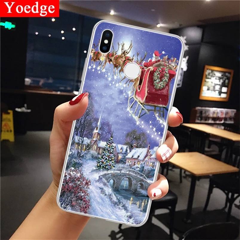 Рождество год TPU Защитный чехол для huawei Honor 8 8A 8C 8X8 S 9X9 10 20 Lite 10i 20i 6A 6C 6X7 7A Pro 7C 7X вид 10 20 Play чехол