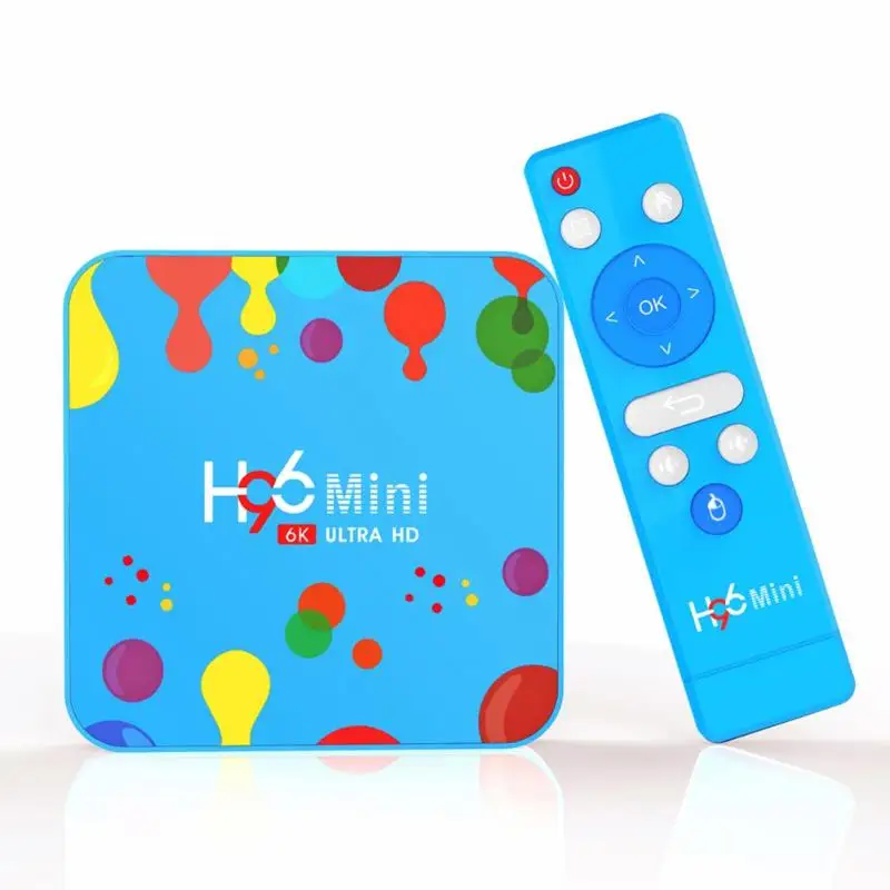 H96 Mini H6 Android 9,0 4 Гб+ 128 ГБ BT 2,4G/5G wifi набор верхней коробки с пультом дистанционного управления несколько языков и формат Sub-Title видео