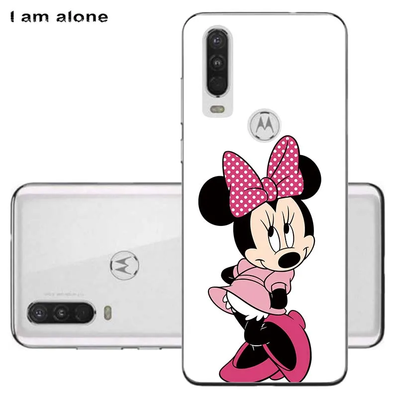 Чехлы для телефонов Motorola One Action/One Vision 6,3 дюйма мягкие сумки из ТПУ чехол для мобильного телефона с мультяшным принтом - Цвет: Solf TPU AA63