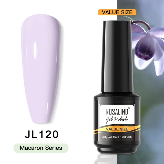 ROSALIND Gel Nail Polish Glitter Gel For Manicure Art Semi Permanent Hybrid Varnish Need UV LED Base Top Coat Nail Polish RAI-JL120