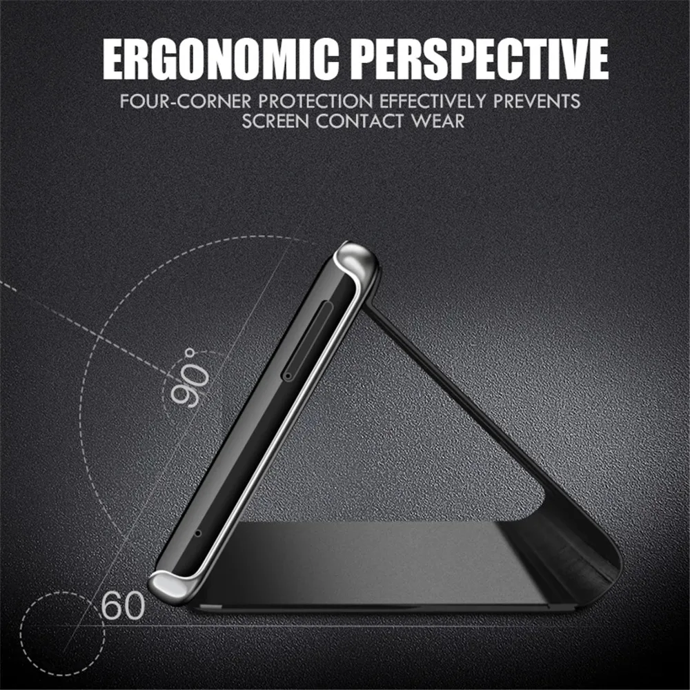 Mirror Flip Phone Case For Samsung Galaxy A54 A34 A14 A52 A53 A12 A51 A72 A32 A71 A50 A21 A13 A22 4G A55 5G