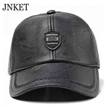 JNKET, Зимняя кепка из искусственной кожи, Мужская бейсболка, водонепроницаемая, ветрозащитная шапка-ушанка, шапка для спорта на открытом воздухе, кепка, бейсбольная кепка