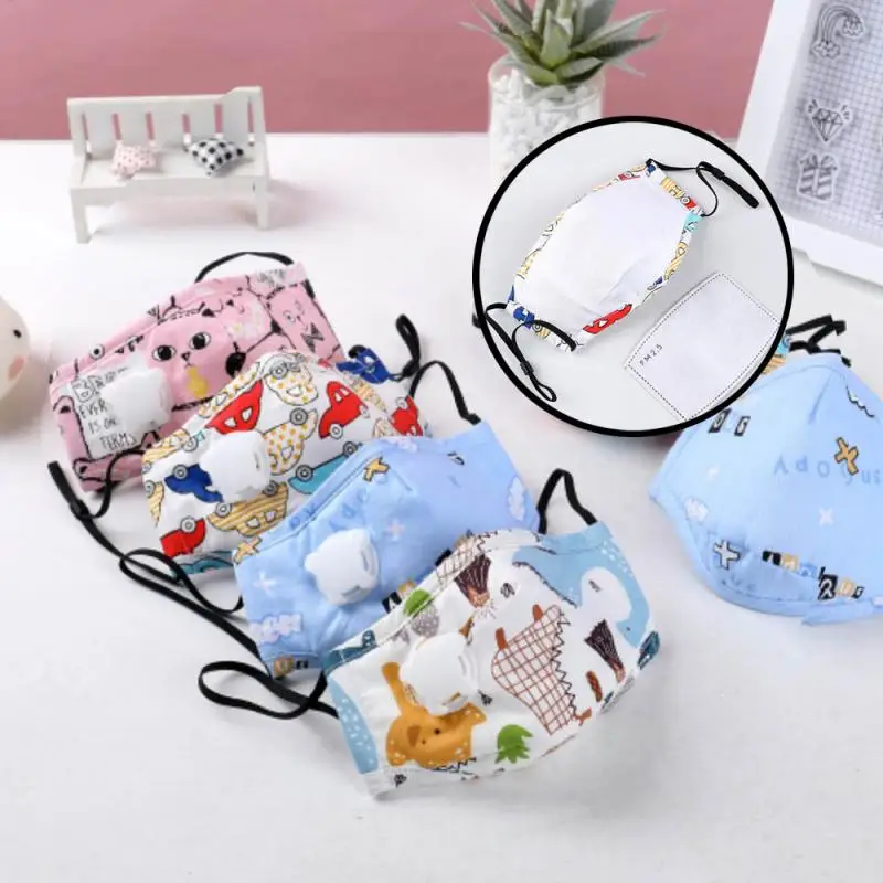 

1Pcs Cartoon Kids N95 PM2.5 Mouth Mask Kids Breath Valve Anti Haze Breathable Mask Anti Dust Mouth-Muffle Respirator Face Masks