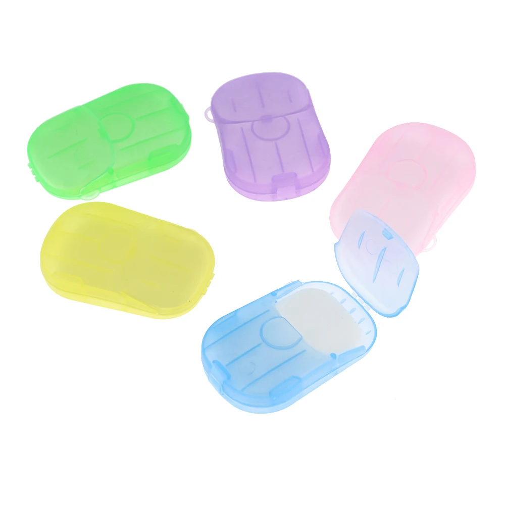 Boxed soap paper portable hand-washing tablets mini soap paper hotel travel disposable