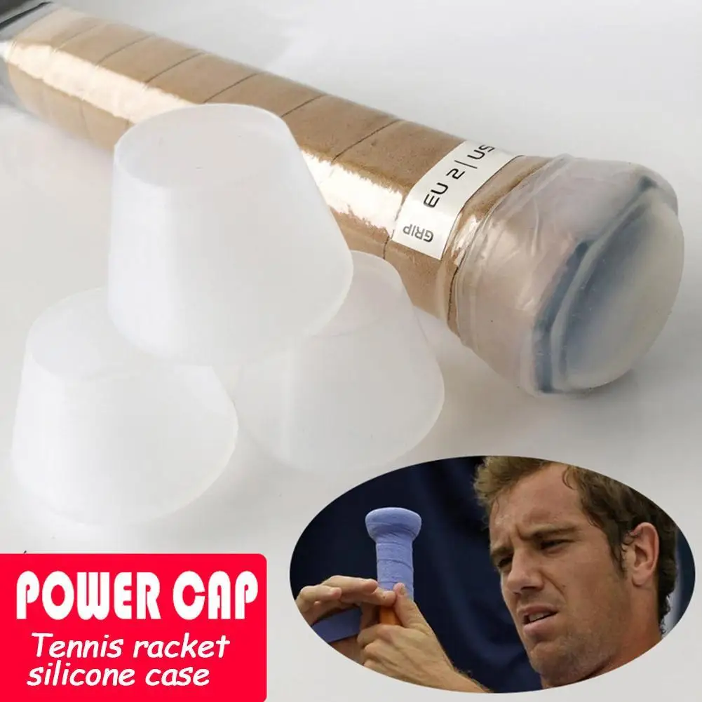 Shockproof Silicone Energy Sleeve Tennis Racket Cover Handle End Bumper Accessories Grip Twinkle Racquet Sport Overgrip
