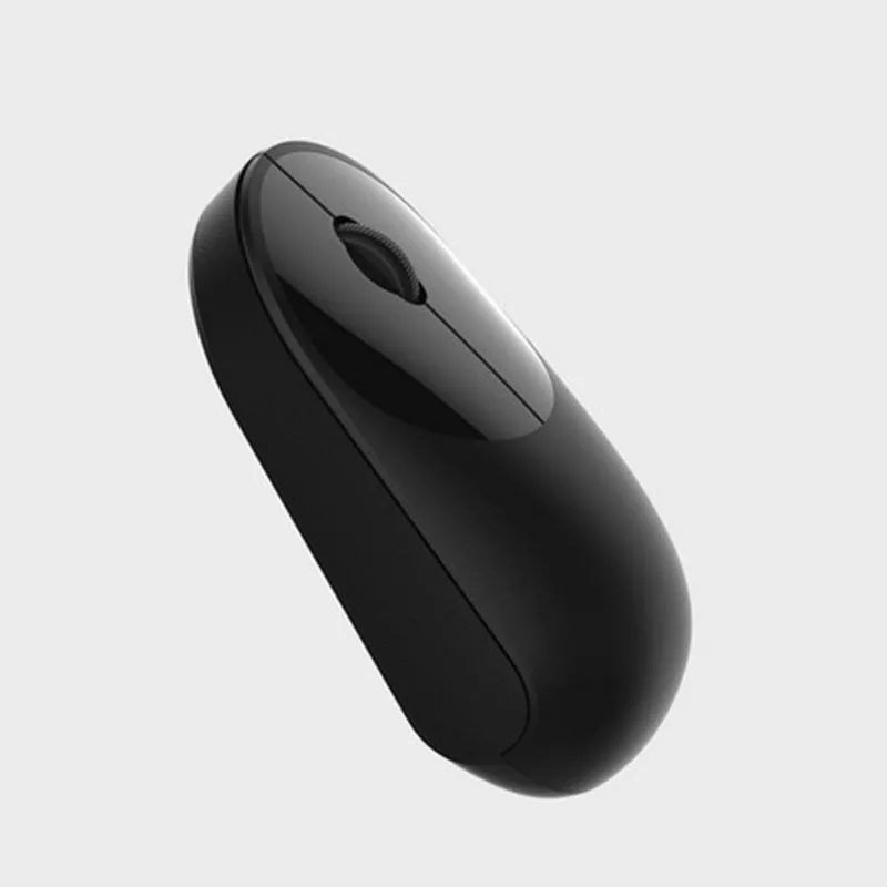 Черный Оригинальная беспроводная мышь Xiaomi Youth Edition 1200 точек/дюйм 2,4 ГГц оптическая офисная мини беспроводная мышь безопасный материал для ноутбука - Цвет: Черный