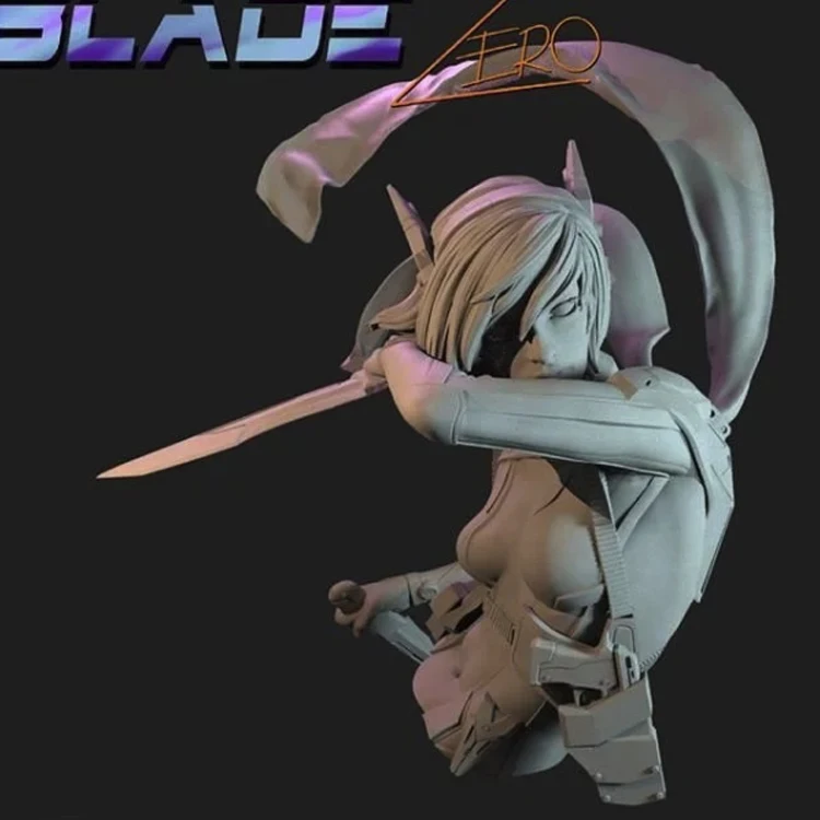 Blade ZERO girl модель из смолы обхват груди GK научно-фантастическая тема разобранный и