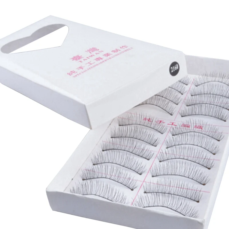 

1 Box 3D Mink Lashes False Eyelashes Natural Cross Section Eye Lashes Handmade Wispy Makeup Beauty Extension Tools